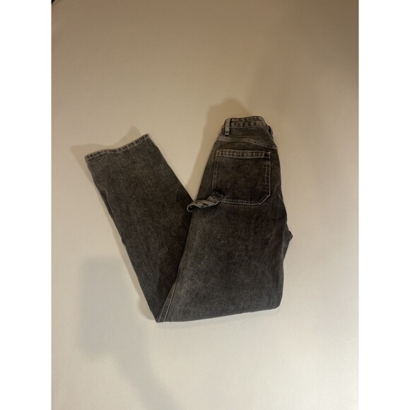 Pacsun 90's Bf Carpenter Jeans Womens 27 black/ gray Denim High Rise - Picture 16 of 16